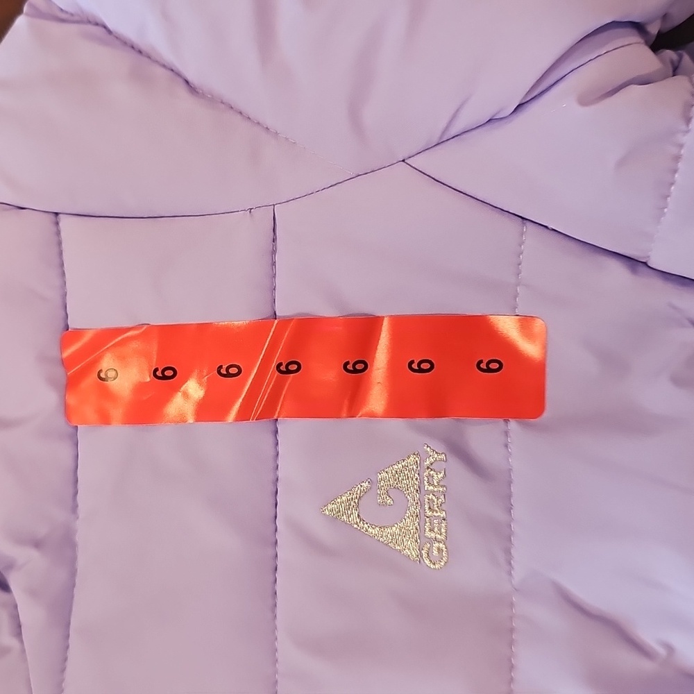 Gerry Kids' Jersey Lined Jacket Purple with Zipper Pockets sz 6 - Picture 3 of 10